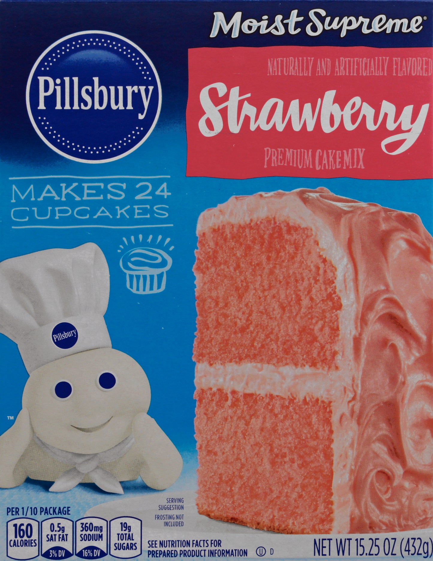 Pillsbury Moist Supreme Premium Strawberry Cake Mix 15.25 oz