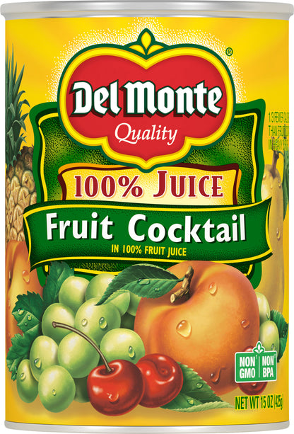 Del Monte 100% Juice Fruit Cocktail 15 oz