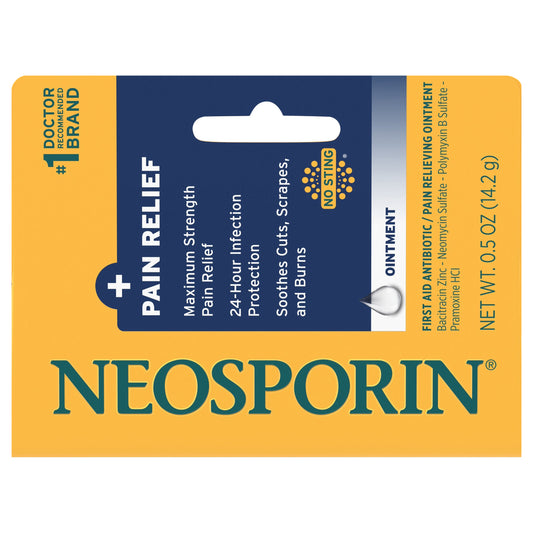 Neosporin + Pain Relief Dual Action Topical Antibiotic Ointment,.5 oz