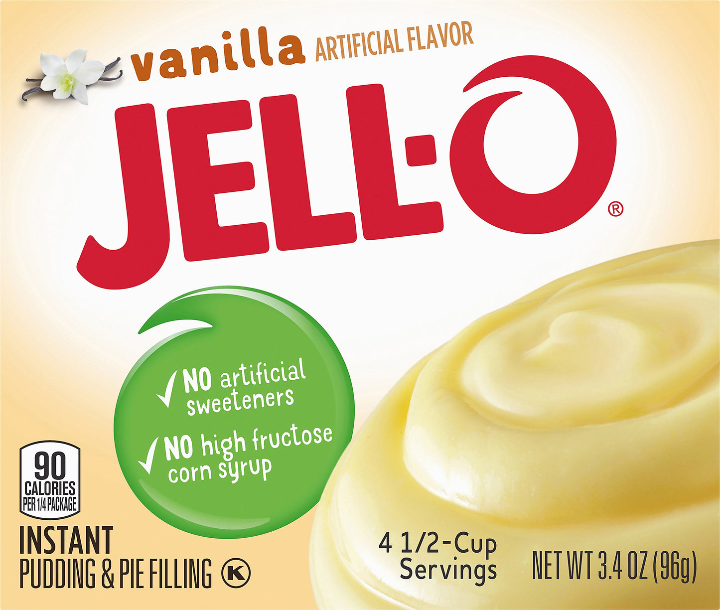 Jell O Instant Vanilla Pudding & Pie Filling 3.4 oz