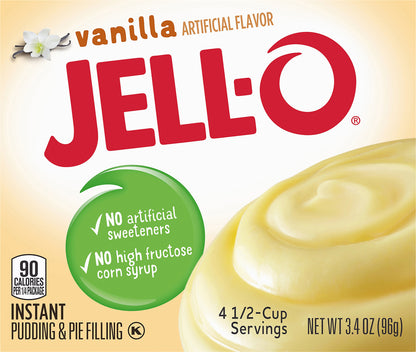 Jell O Instant Vanilla Pudding & Pie Filling 3.4 oz