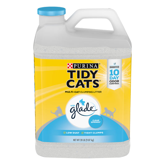Purina Tidy Cats Clumping Multi Cat Litter, Glade Clear Springs - 20 lb. Jug
