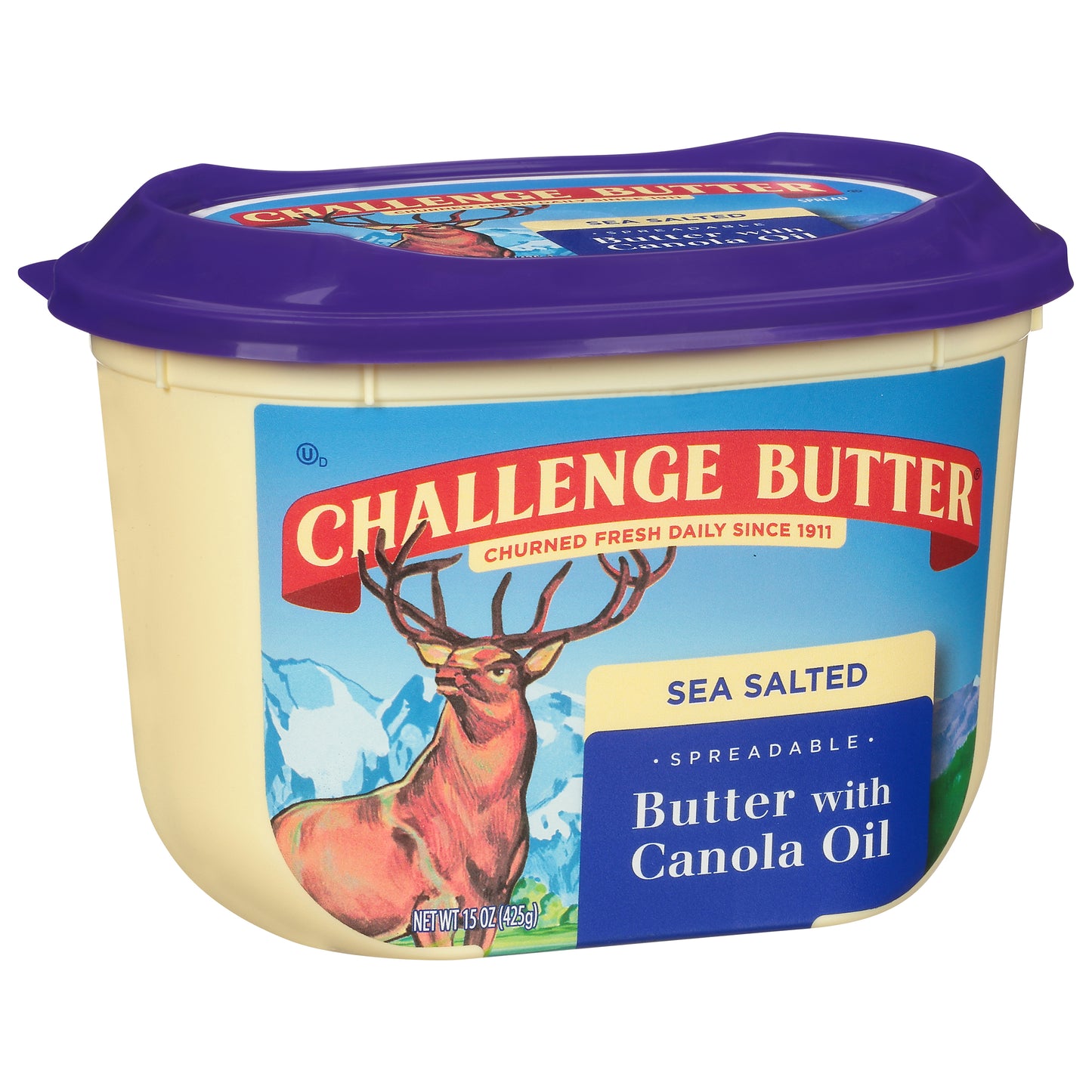 Challenge Butter Spreadable Sea Salted Butter with Canola Oil 15 oz