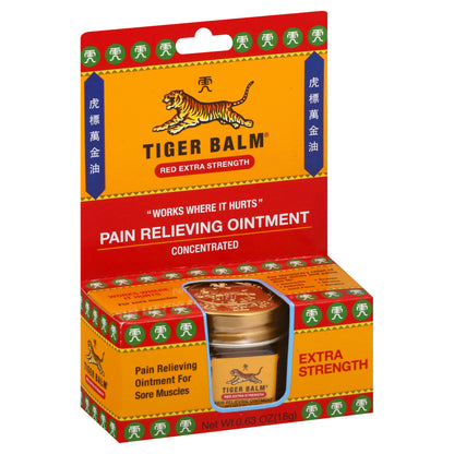Tiger Balm Red Extra Strength Pain Relieving Ointment 0.63 oz