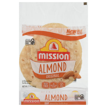 Mission Original Almond Flour Tortilla Wraps 6 ea