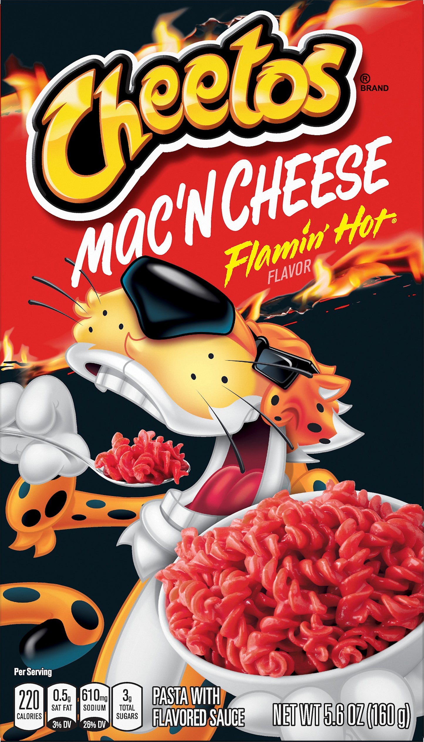 Cheetos Flamin' Hot Flavor Mac'N Cheese 5.6 oz