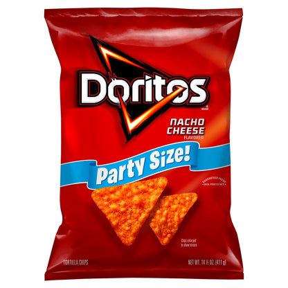 Doritos Tortilla Chips Nacho Cheese Flavored 14 1/2 Oz
