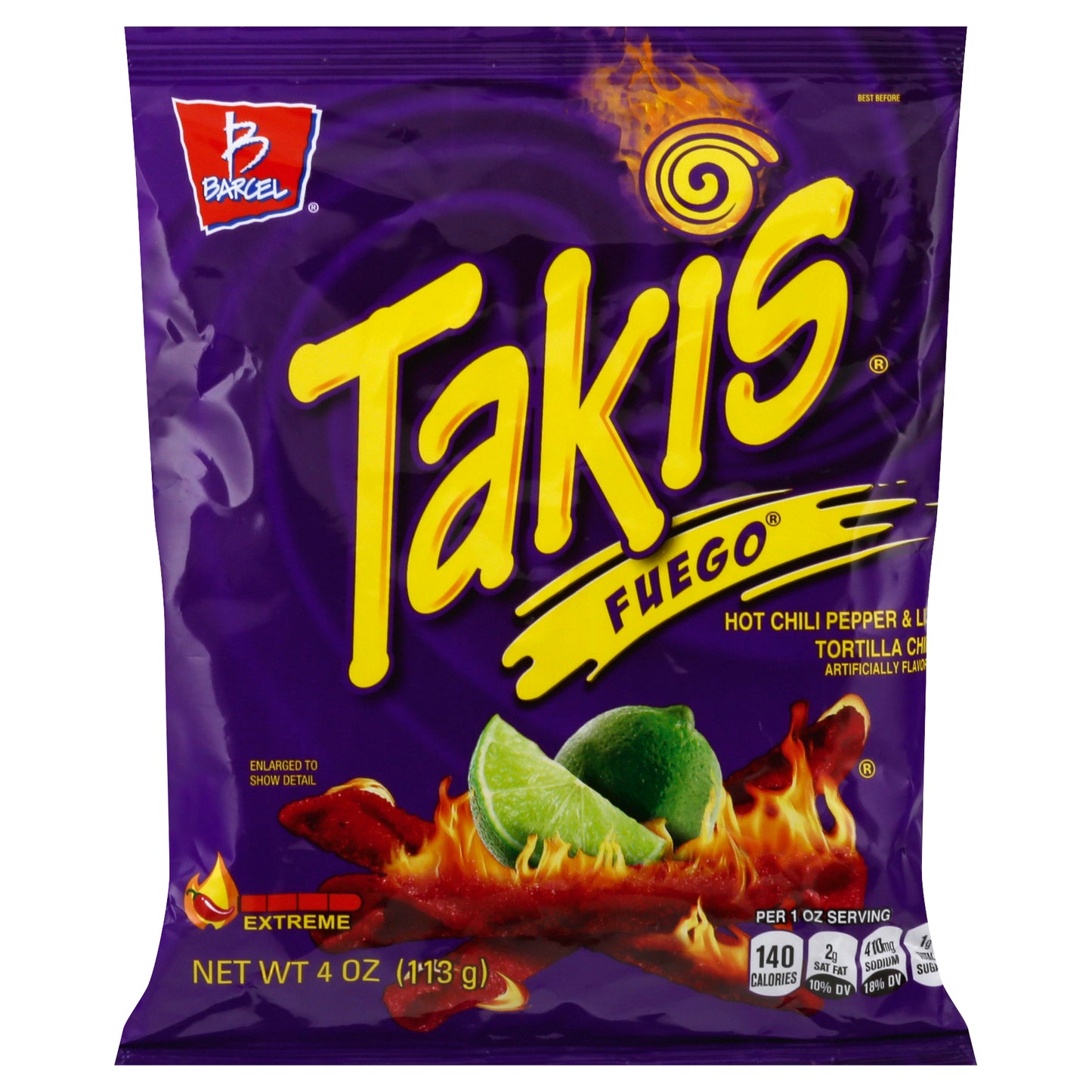 Takis Tortilla Chips 4 oz