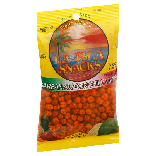 Island Snacks Value Size Garbanzos Con Chile Limon 6 oz