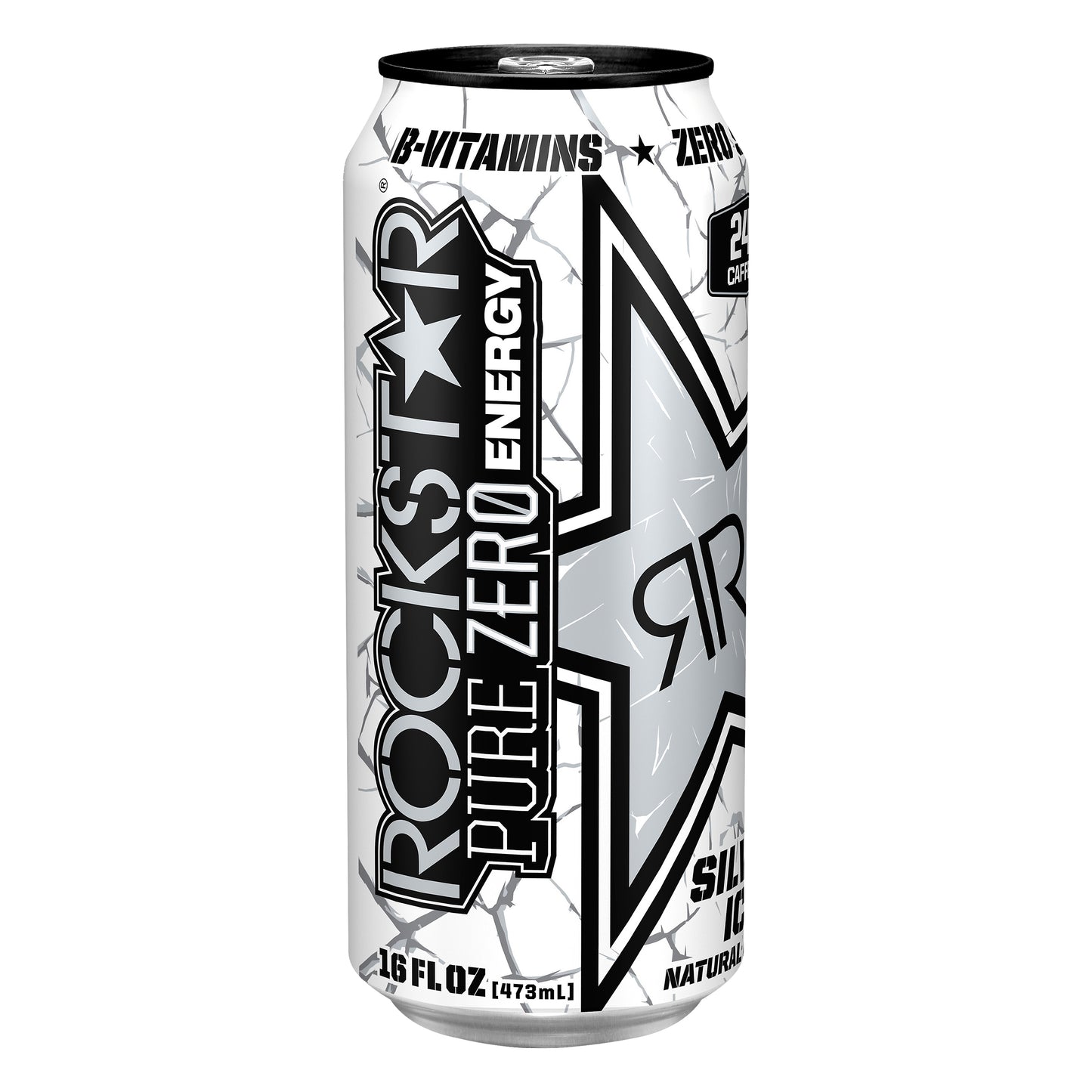 Rockstar Pure Zero Silver Iced Energy Drink 16 oz