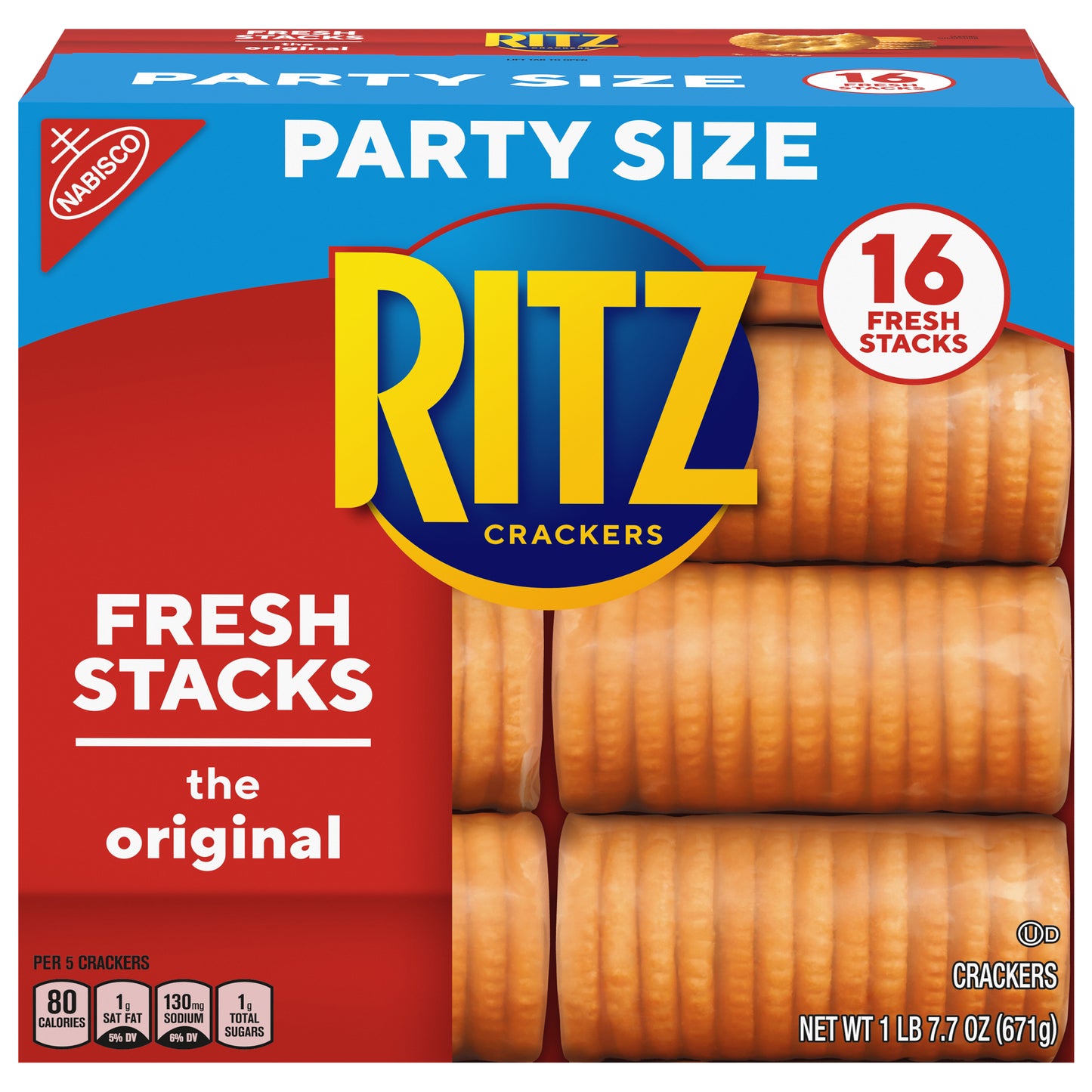 PARENT - MONDELEZ GLOBAL LLC (SNACKS US) Ritz Crackers Fresh Stacks Party Size Carton 581267 BE Upda