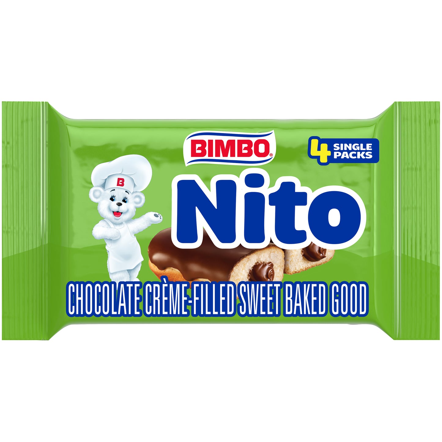Bimbo Nito Chocolate Creme Filled Cakes 4 Pack 8.76 Oz