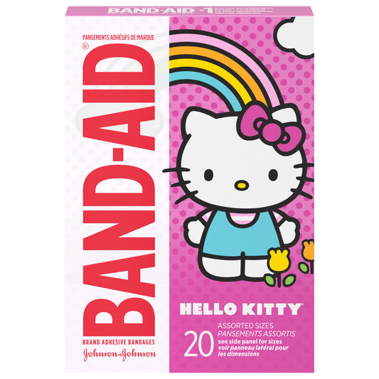 Band-Aid Hello Kitty Assorted Sizes Adhesive Bandages 20 ea