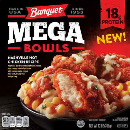 Banquet Mega Nashville Hot Chicken Recipe Bowls 13 oz