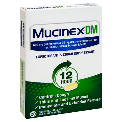 Mucinex Expectorant & Cough Suppressant 20 ea