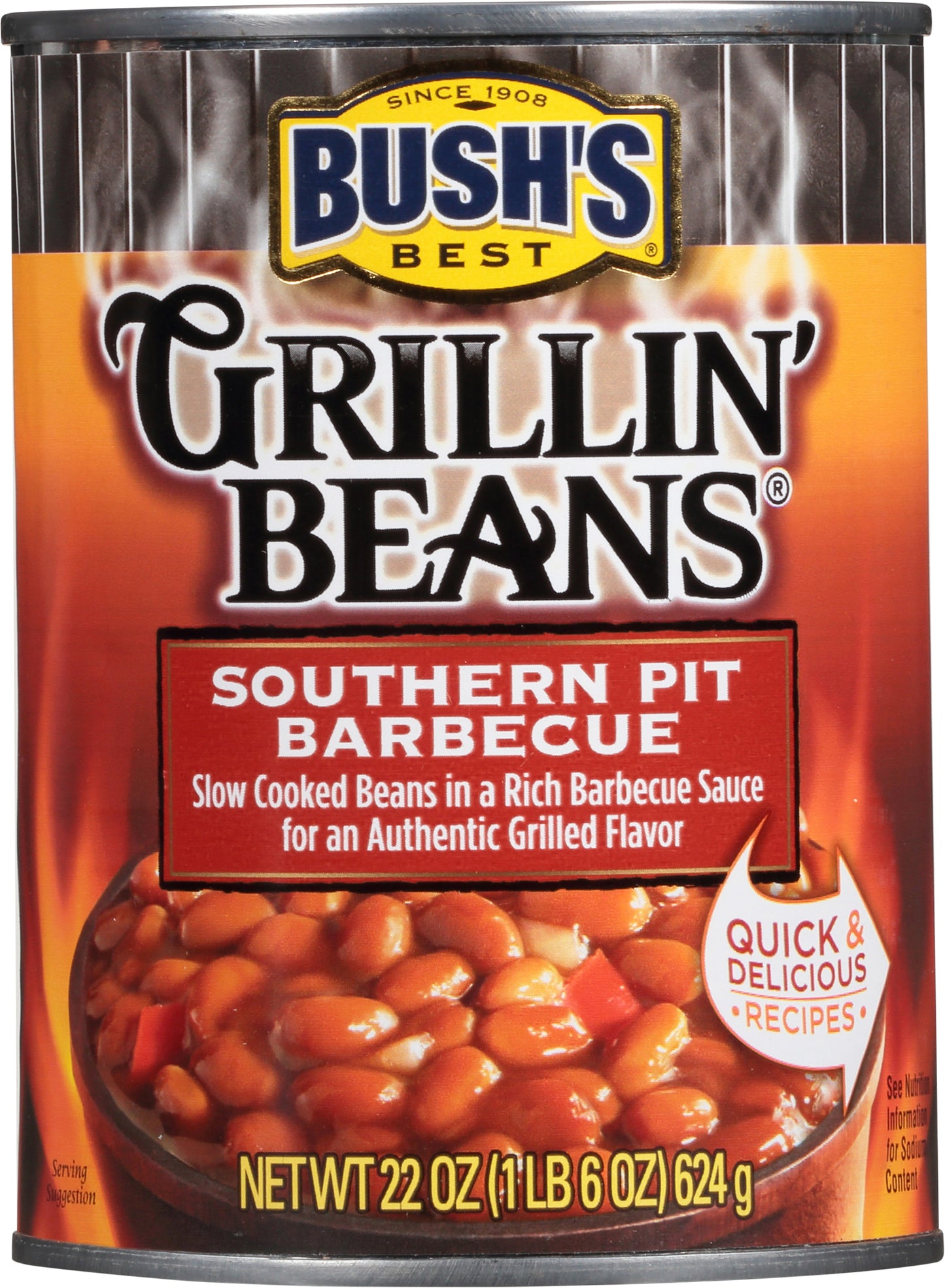 Bush's Best Southern Pit Barbecue Grillin' Beans 22 oz