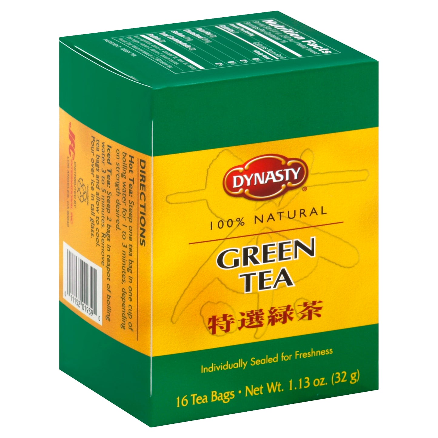 Dynasty Green Tea 16 ea