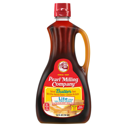 Pearl Milling Company Lite Butter Flavor Syrup 24 oz