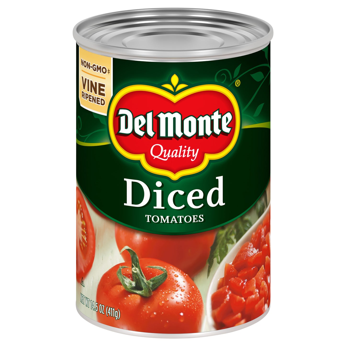 Del Monte Vine Ripened Diced Tomatoes 14.5 oz Can