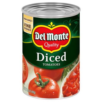 Del Monte Vine Ripened Diced Tomatoes 14.5 oz Can