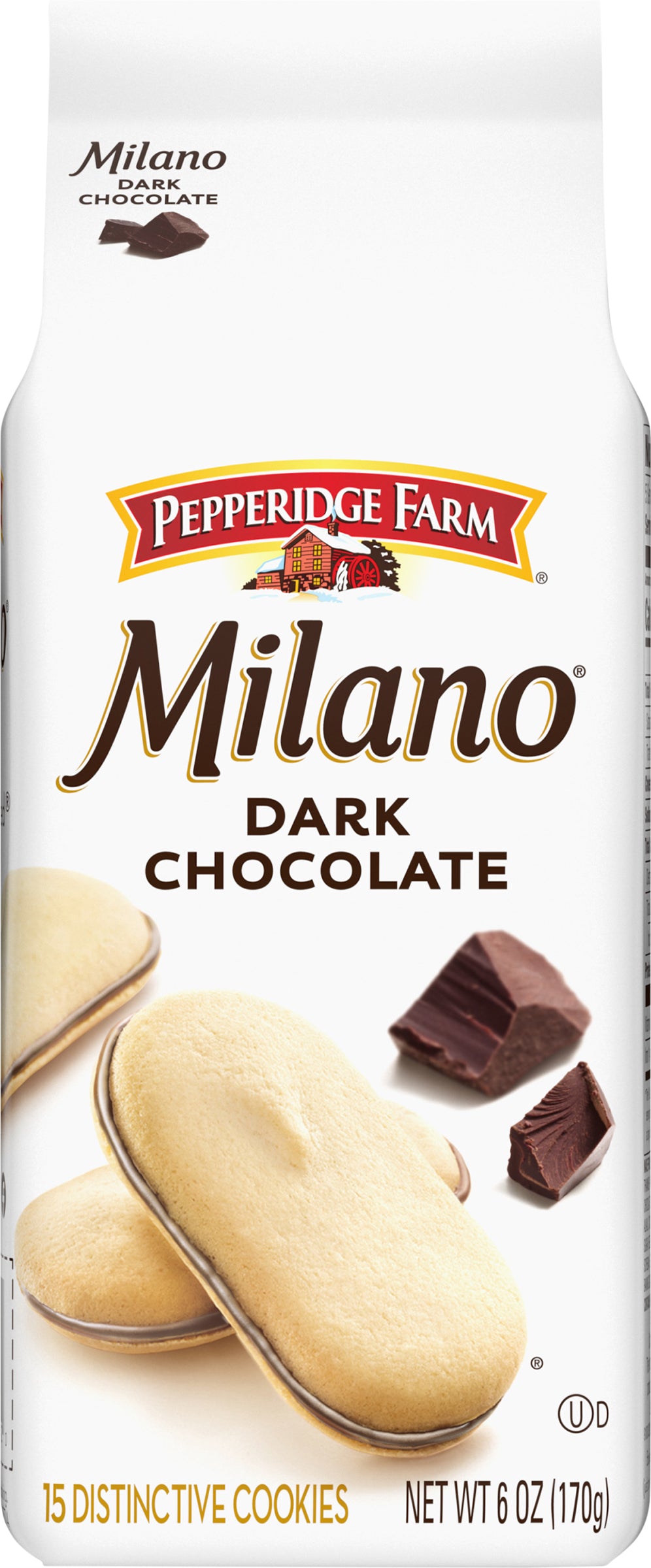 Milano Distinctive Dark Chocolate Cookies 15 Cookies 15 ea