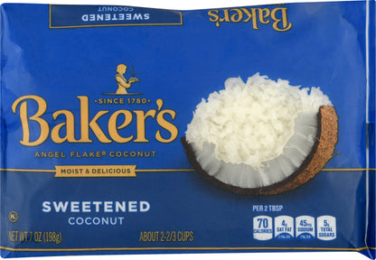 Bakers Sweetened Angel Flake Coconut 7 oz