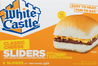 White Castle Classic Cheese Sliders 6 ea