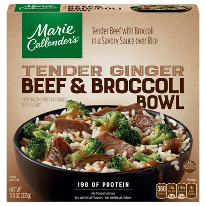 Marie Callender's Tender Ginger Beef & Broccoli Bowl 11.8 oz