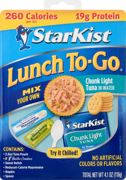 StarKist Lunch To-Go Chunk Light Tuna in Water 4.1 oz