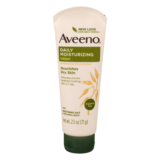 Aveeno With Soothing Oat & Rich Emollients Daily Moisturizing Moisturizing Lotion 2.5 oz