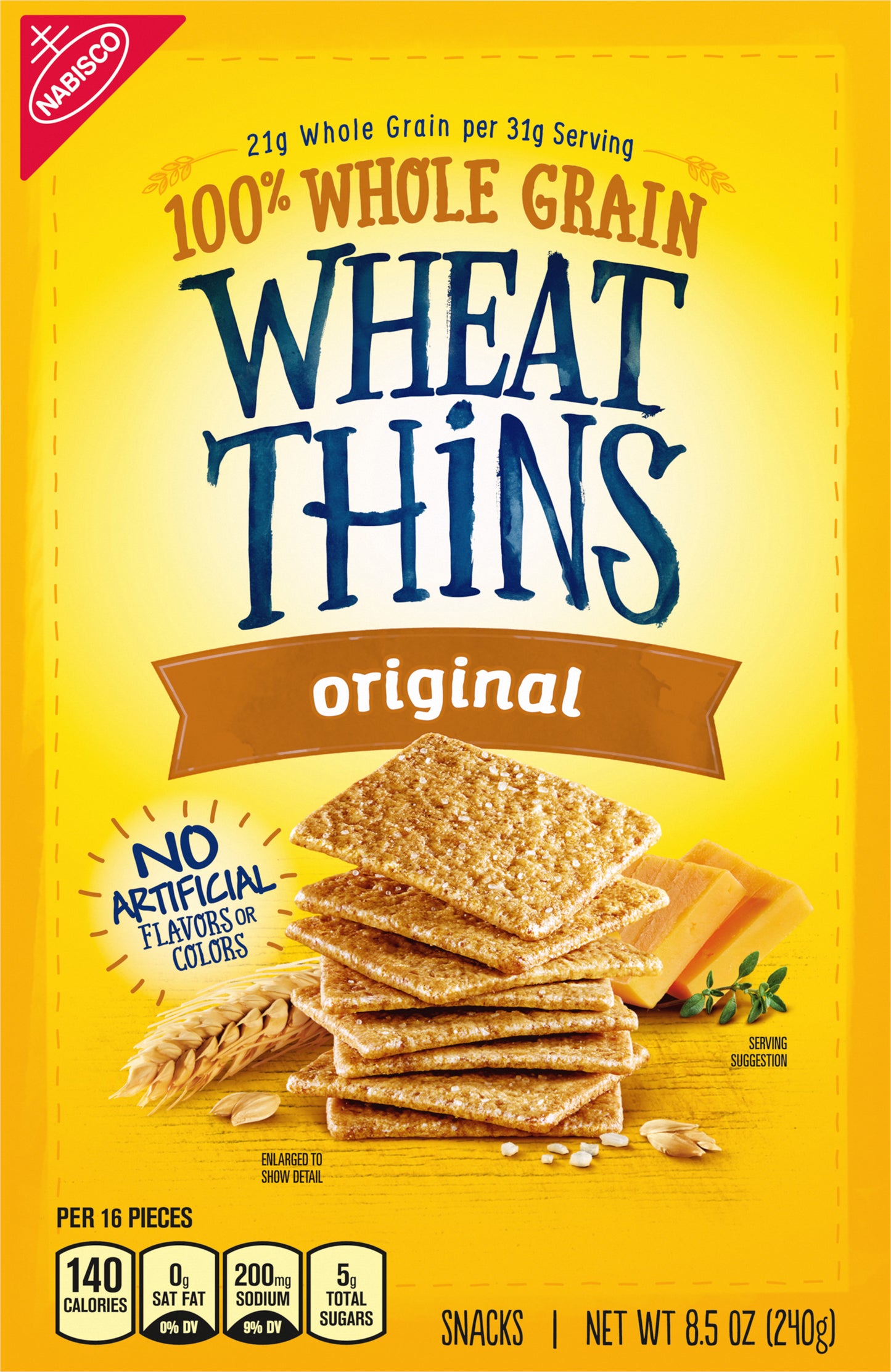 WHEAT THINS 8.5Z WHEAT THINS ORIGINAL 6CT 4167 - 044000069230 Wheat Thins BE Project 8.5 Oz English