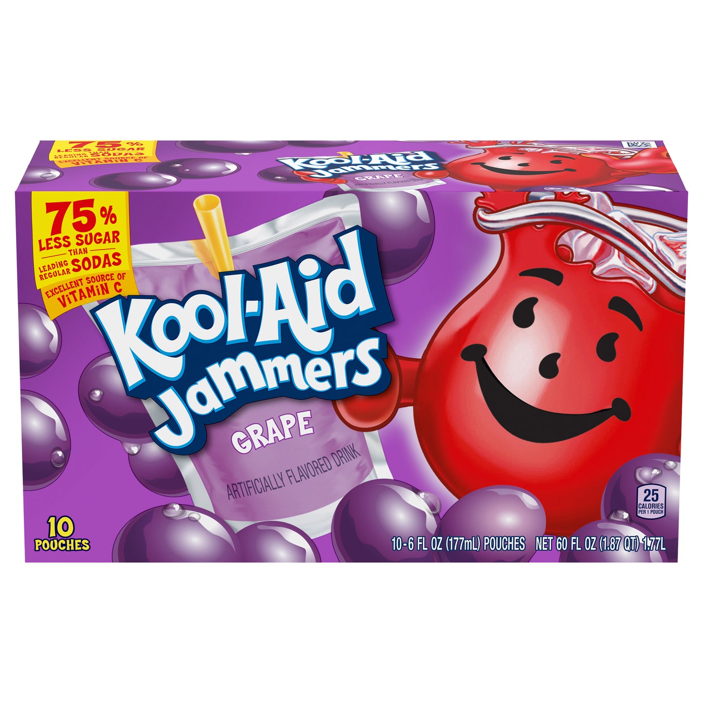 Kool-Aid Jammers Grape Flavored Drink 6 fl oz 10 ea Box
