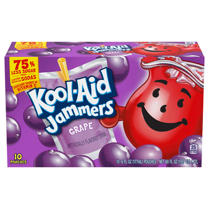Kool-Aid Jammers Grape Flavored Drink 6 fl oz 10 ea Box