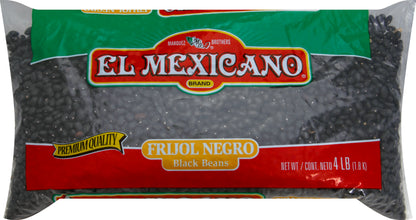 El Mexicano Black Beans 4 lb