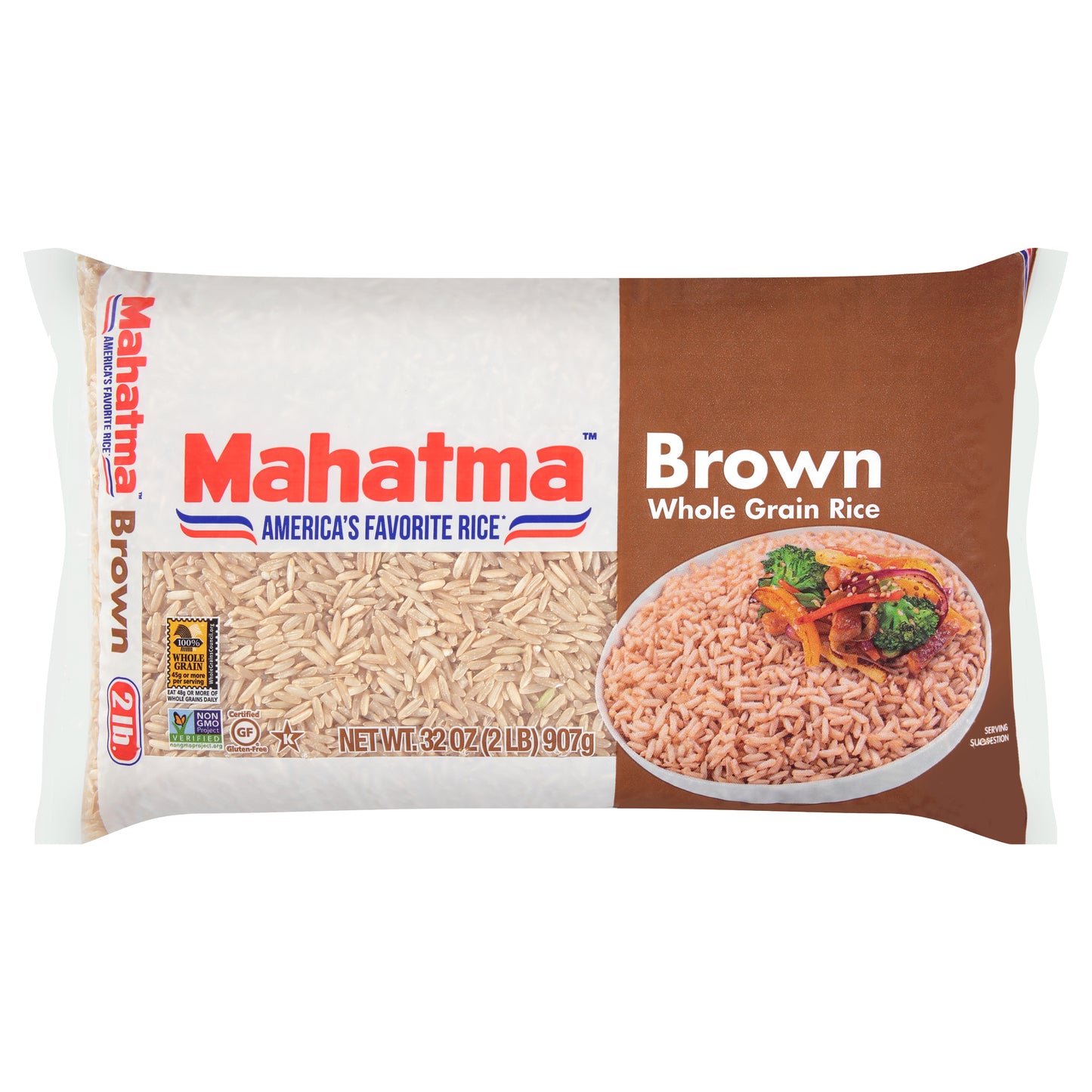 Mahatma™ Brown Whole Grain Rice 2 lb. Bag