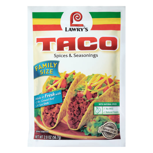 Lawry's® Family Size Original Taco Seasoning Mix, 2 oz