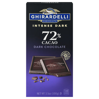 Ghirardelli Intense Dark 72% Cacao Dark Chocolate 3.5 oz