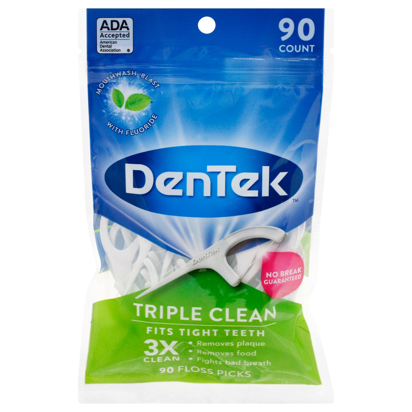 DenTek Triple Clean Floss Picks 90 ea