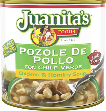 Juanita's Chicken & Hominy Soup 25 oz