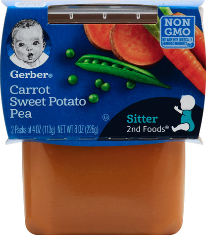 Gerber Carrot Sweet Potato Pea 2 ea