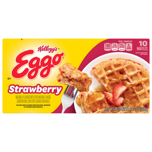 Eggo Strawberry Waffles 10 ea