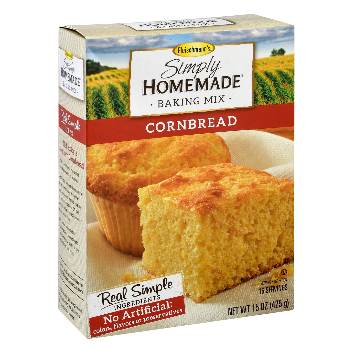 Fleischmanns Cornbread Baking Mix 15 oz