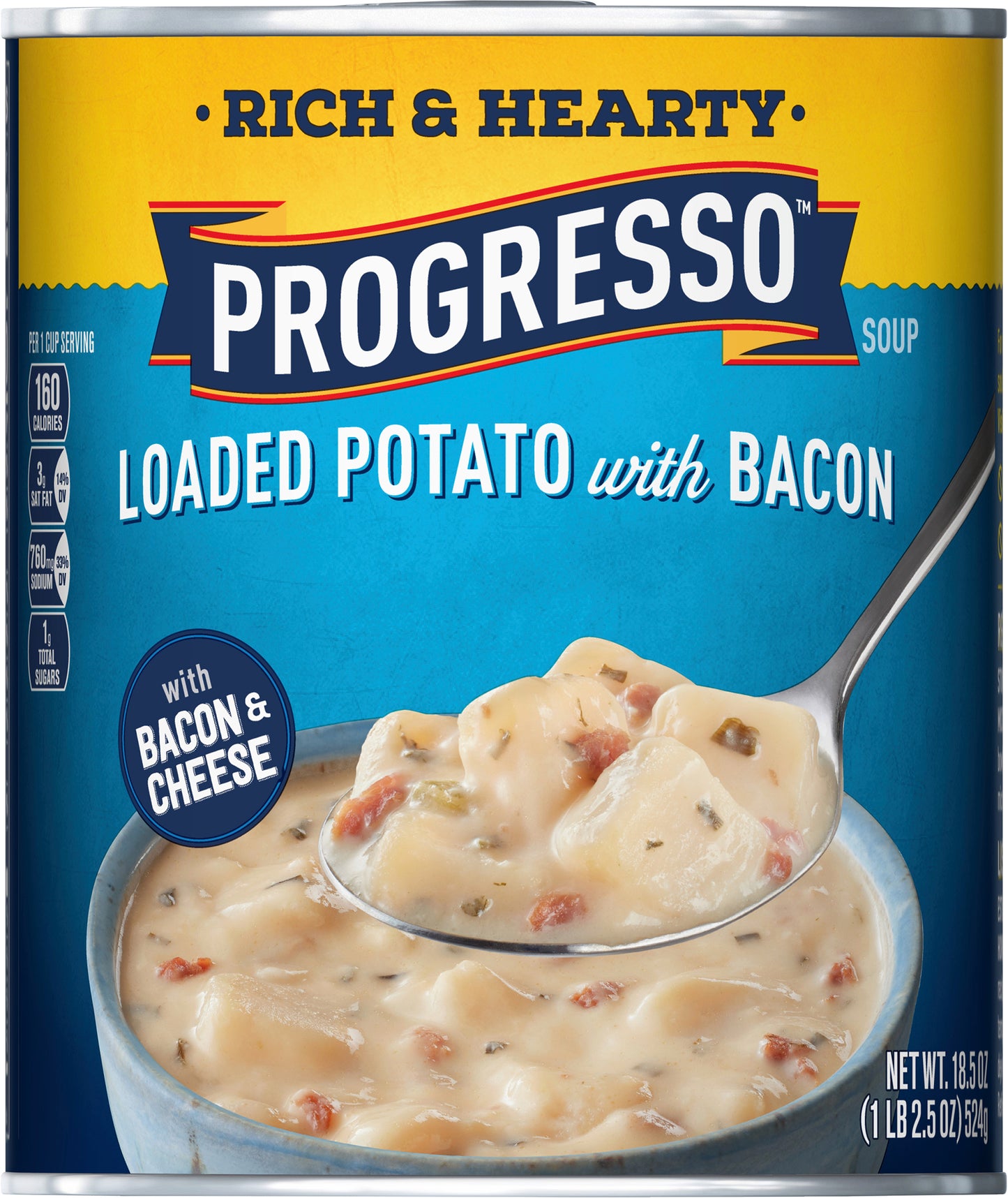 Progresso Rich & Hearty, Loaded Potato with Bacon Soup, 18.5 oz