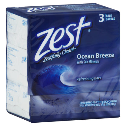 Zest Refreshing Bars 3 ea