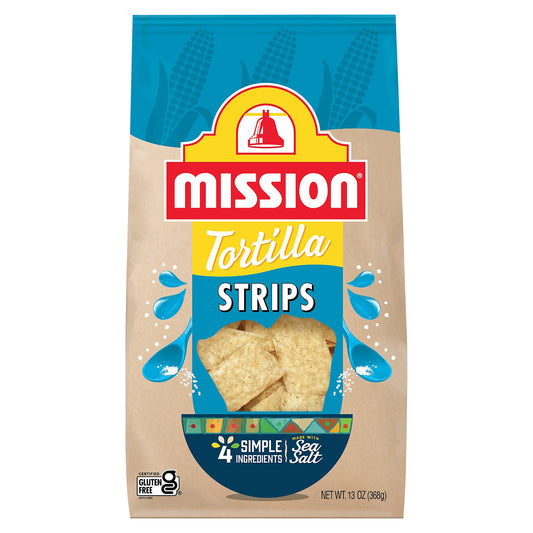 Mission  Strips Tortilla Chips, 13 oz