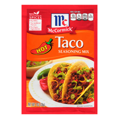 McCormick® Hot Taco Seasoning Mix 1 oz. Packet