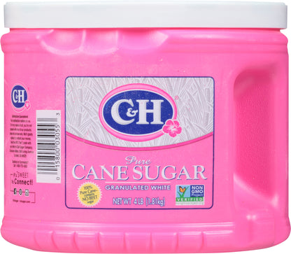 C&H® Pure Cane Granulated White Sugar 4 lb. Tub