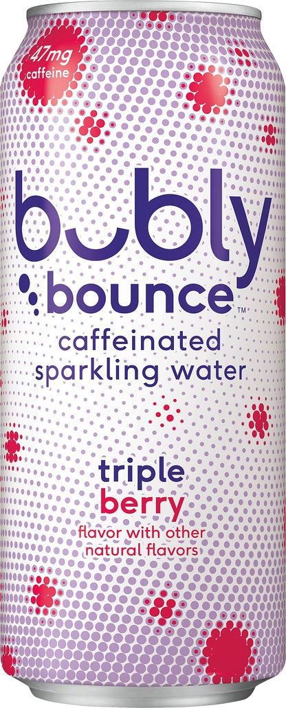 bubly Bounce Caffeinated Triple Berry Sparkling Water 16 oz