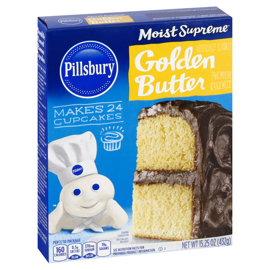 Pillsbury Moist Supreme Premium Golden Butter Cake Mix 15.25 oz