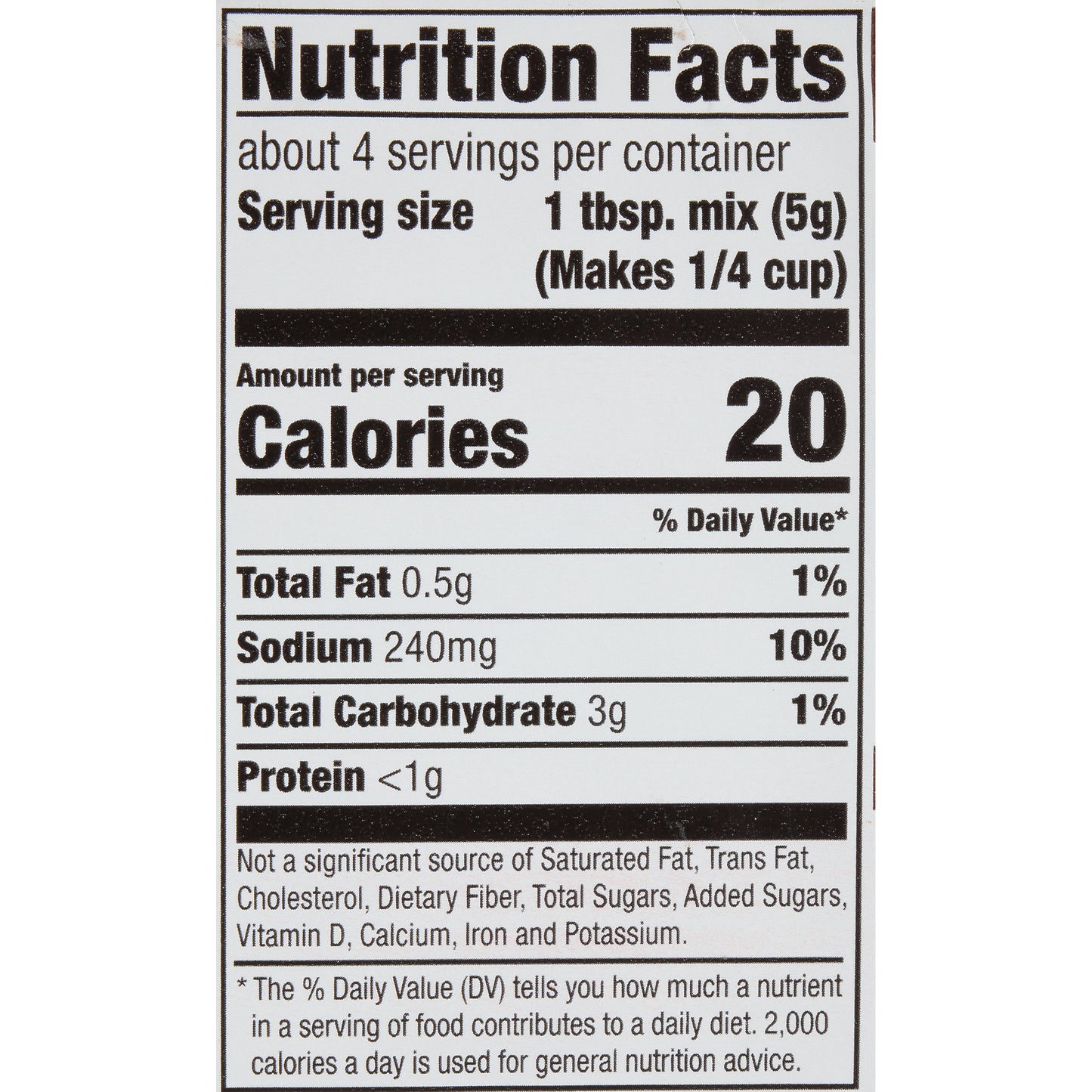 McCormick® Mushroom Gravy Mix 0.75 oz. Packet